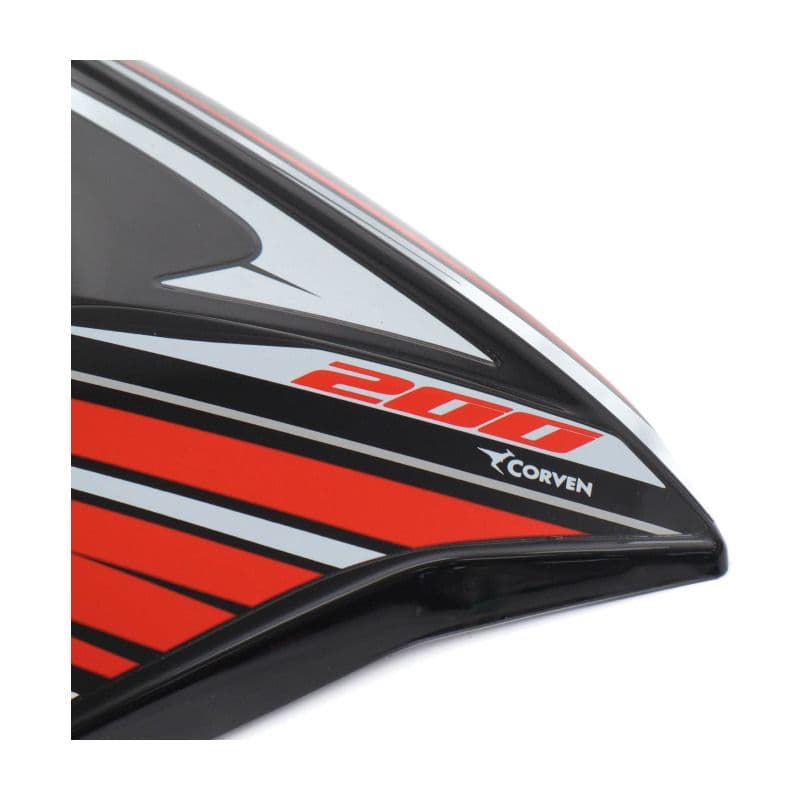 Carenado Lat. Del Der 200 R4 Negro Corven Triax 200 R4 Orig.