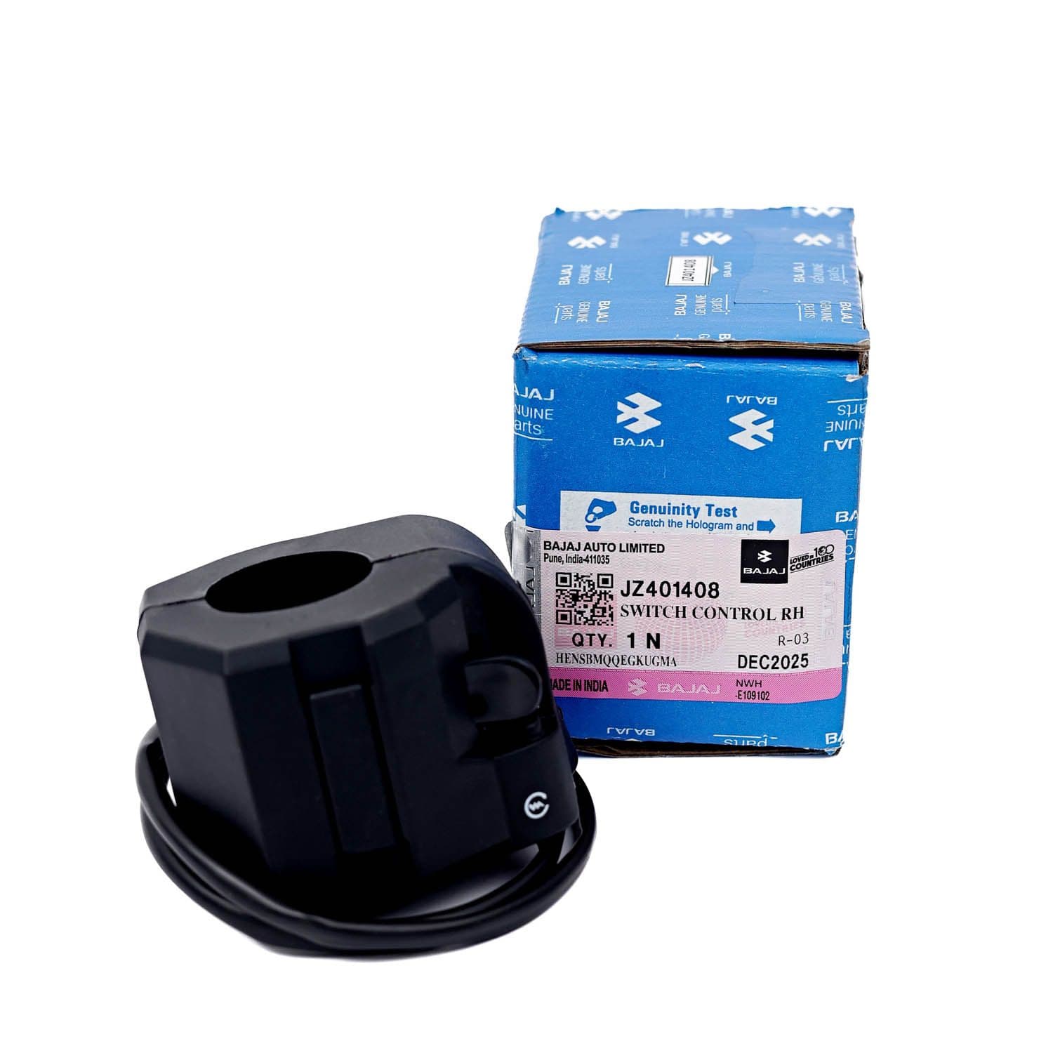 Interruptor Manillar Lado Derecho Bajaj Boxer Ct100 Orig.