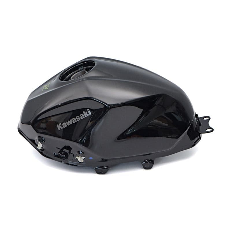Tanque De Combustible Negro Metálico Kawasaki Zx-6r Original