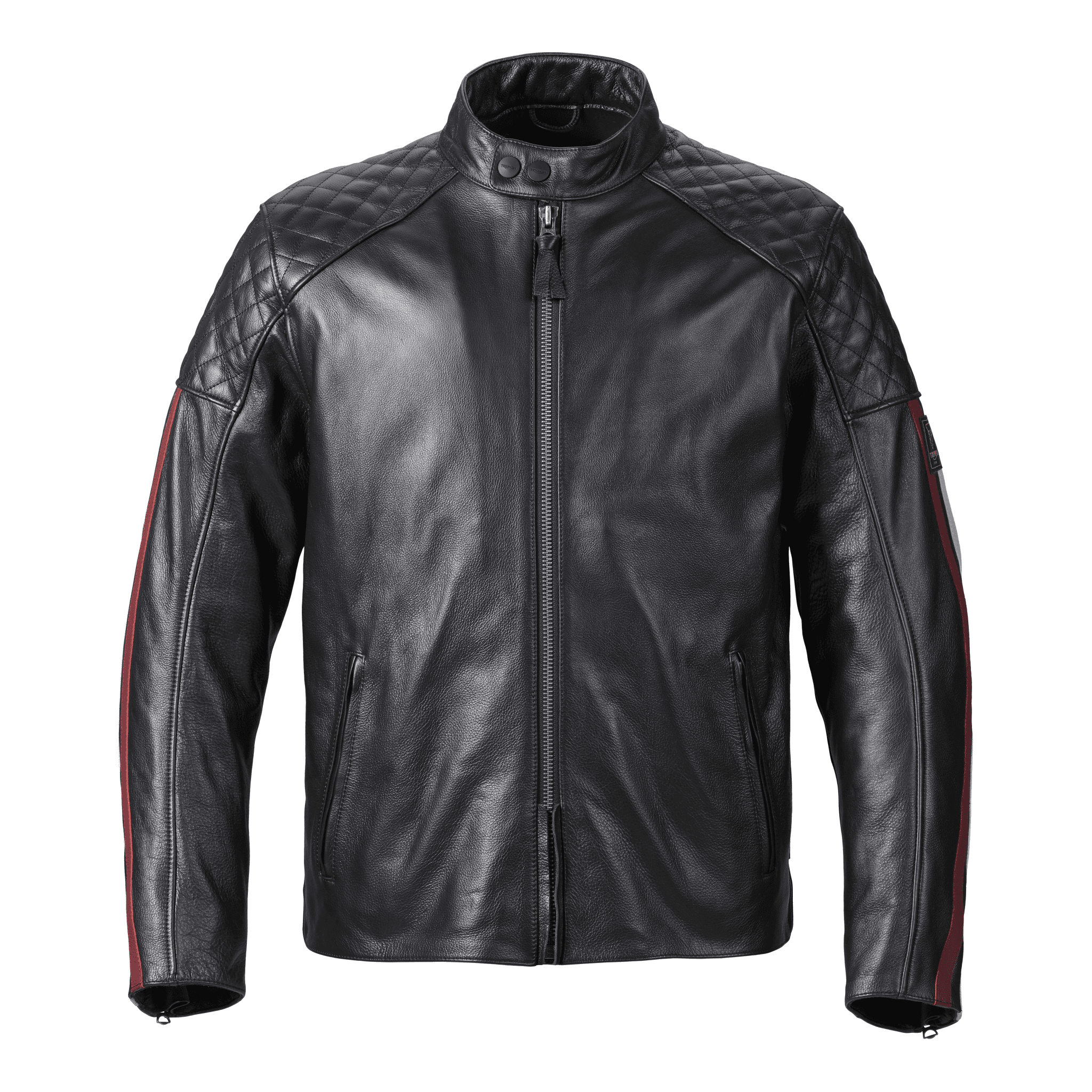 Campera Moto Cuero Con Protecciones Braddan Sport Triumph
