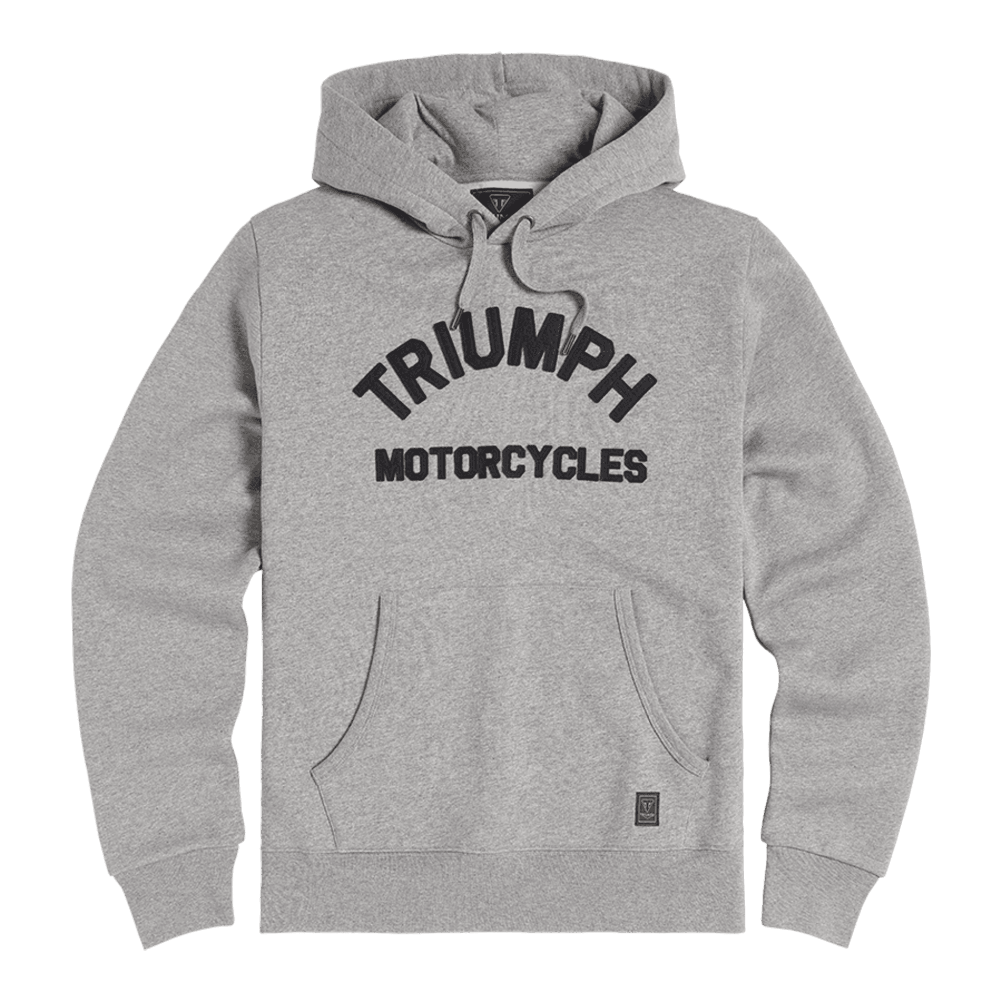Buzo Hoodie Algodon Capucha Gris Carrick Triumph Original