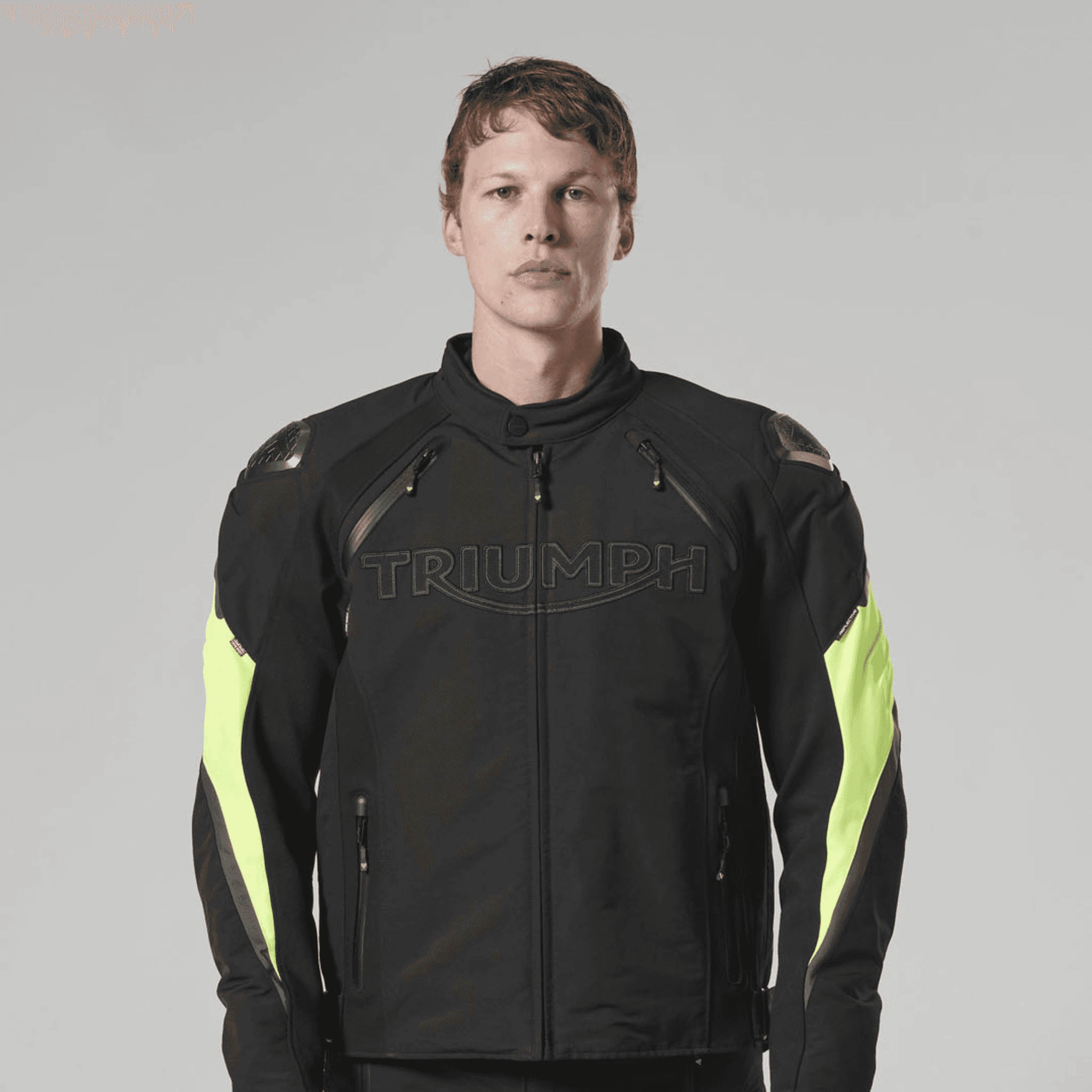 Campera Moto Tritech Protecciones Hombre Visibilidad Triumph