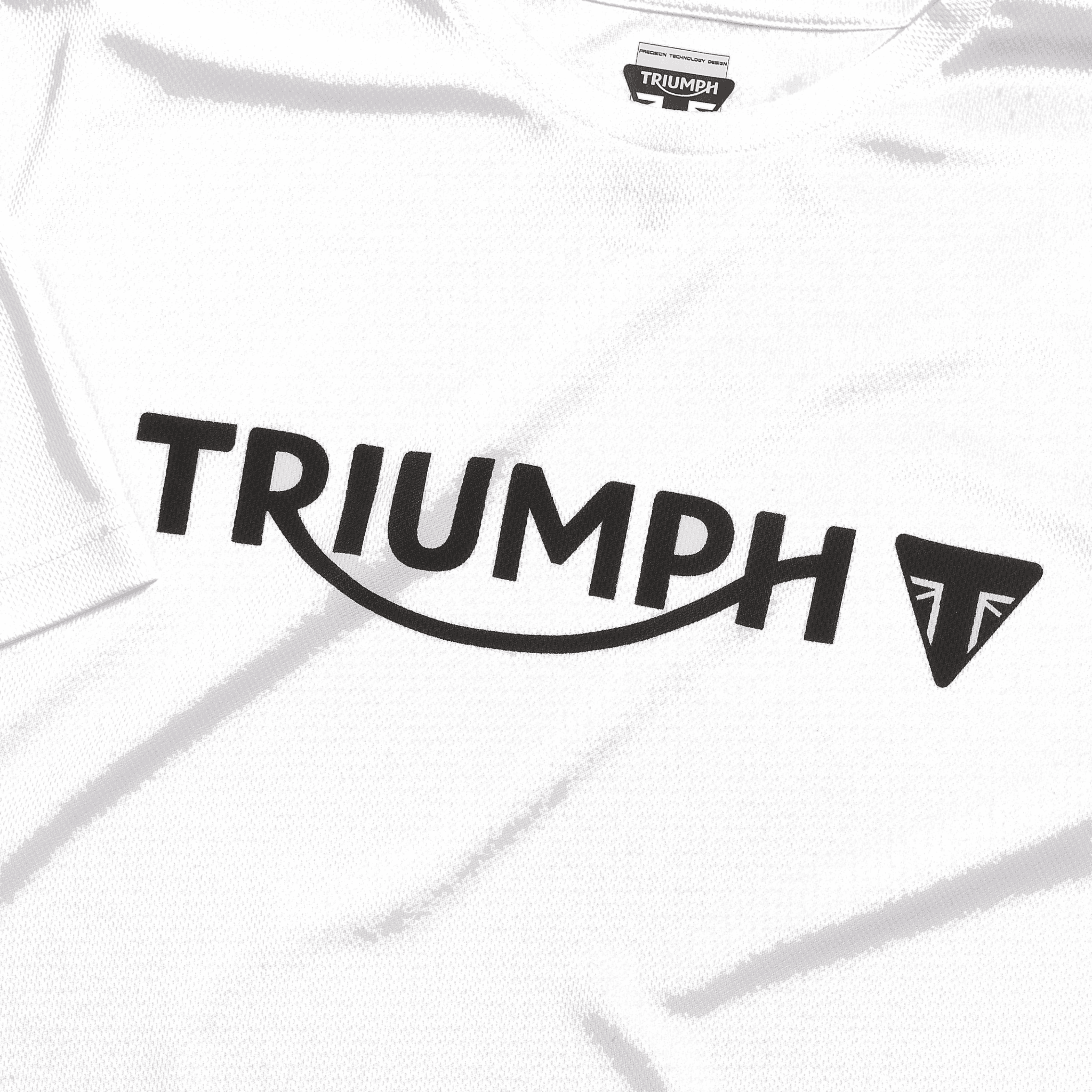 Remera Secado Rápido Unisex Blanca Triumph Original