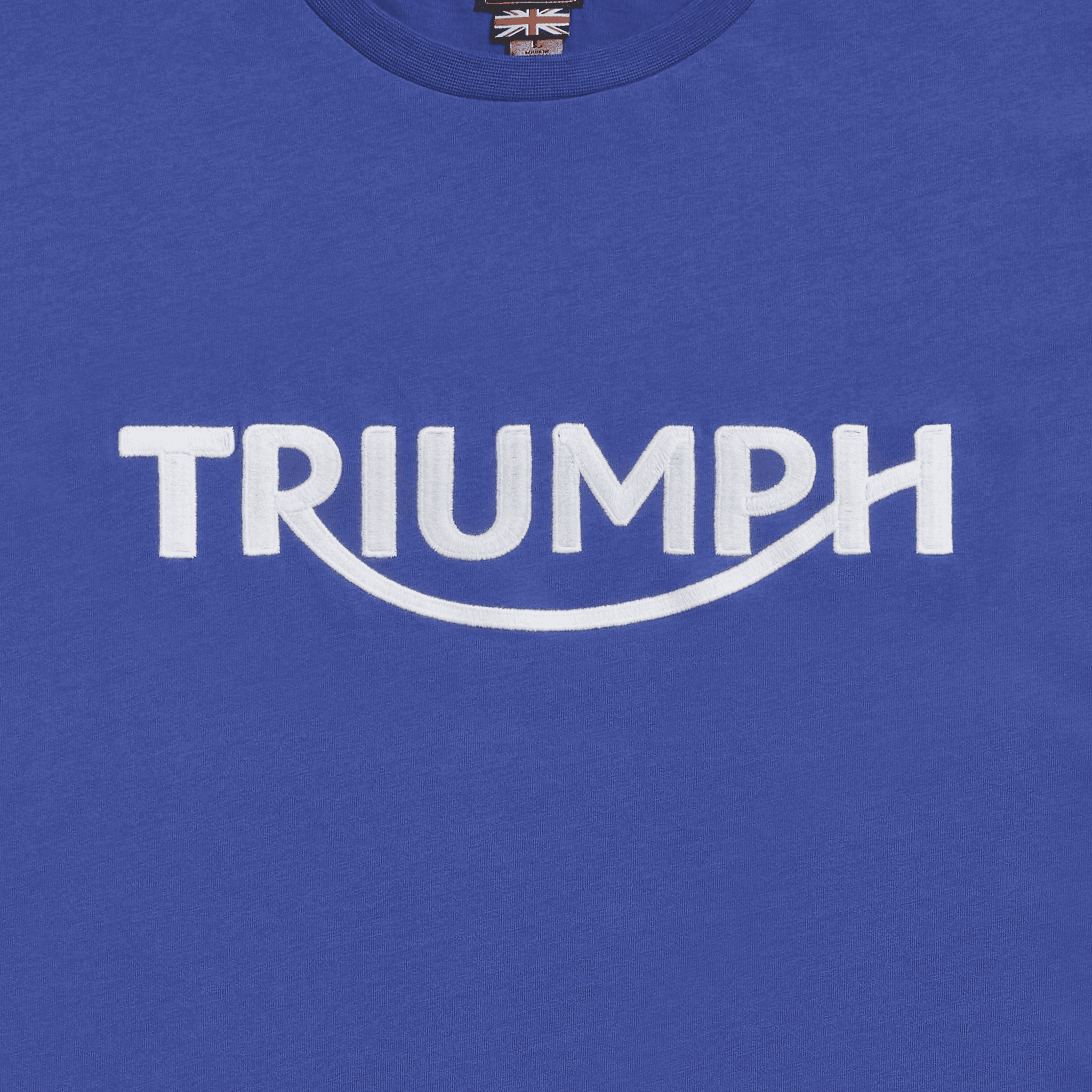 Remera Algodon Hombre Bamburgh Azul Triumph Original