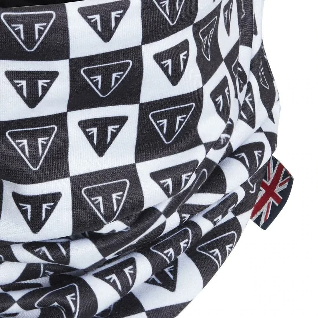 Cuello Termico Moto Blanco Negro Prix Logo Triumph Original