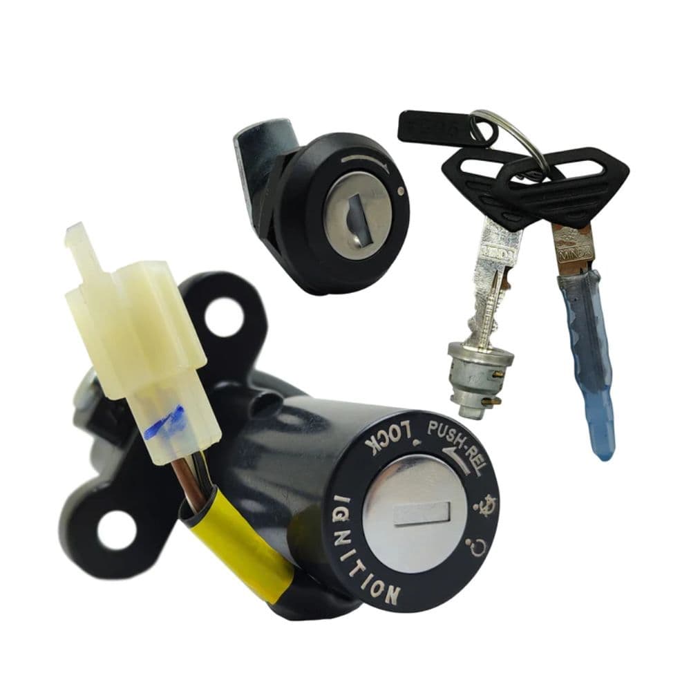 Kit Cerradura Tambor Boxer 150 Bajaj Original